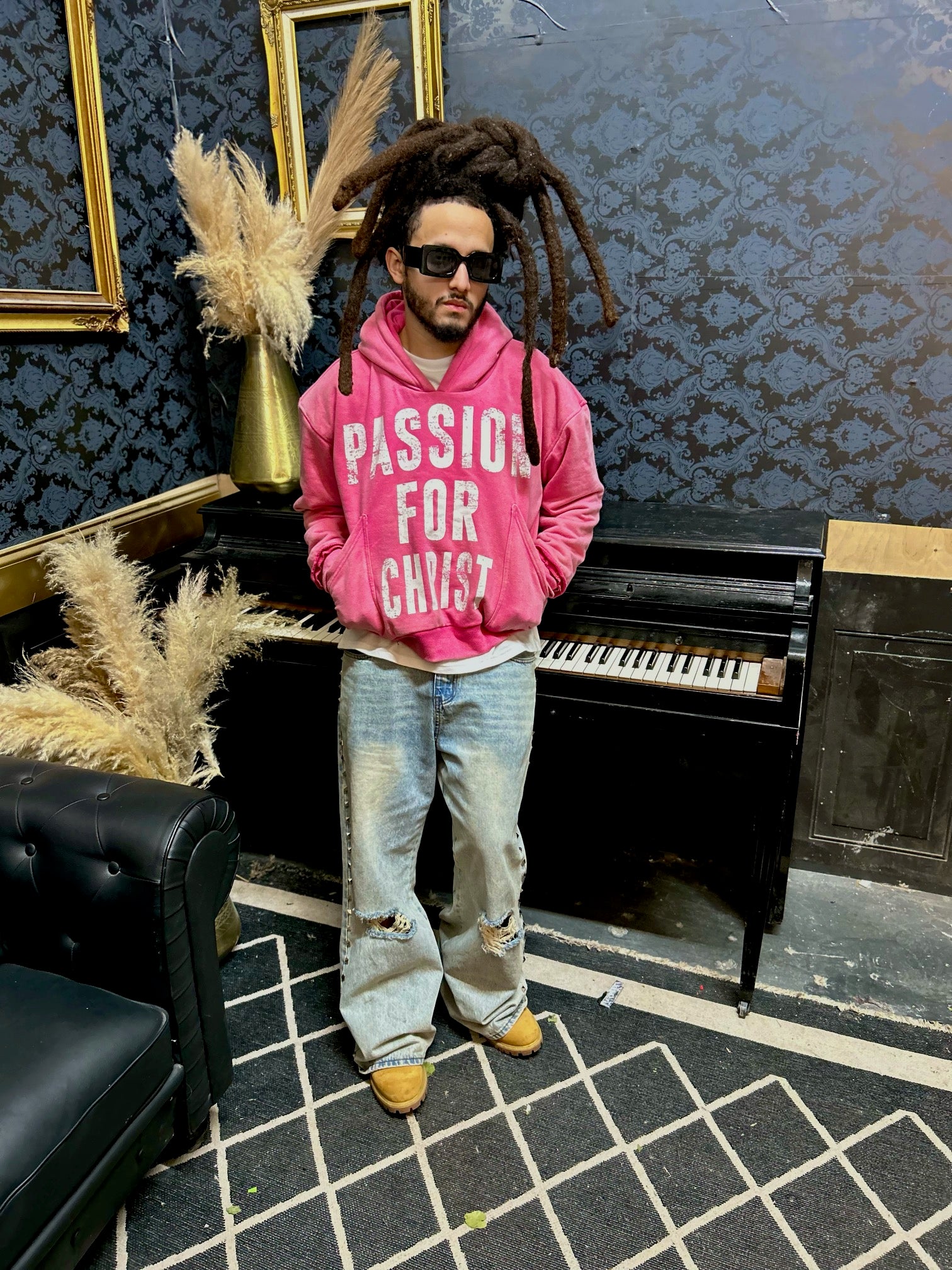 Pink Passion For Christ Hoodie